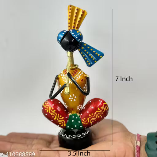 Metal TIny Musician Decorative Showpiece Set Of Two