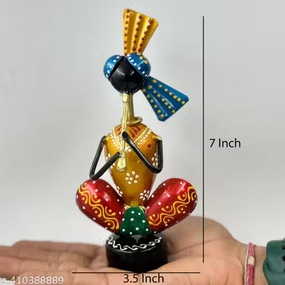 Metal TIny Musician Decorative Showpiece Set Of Two