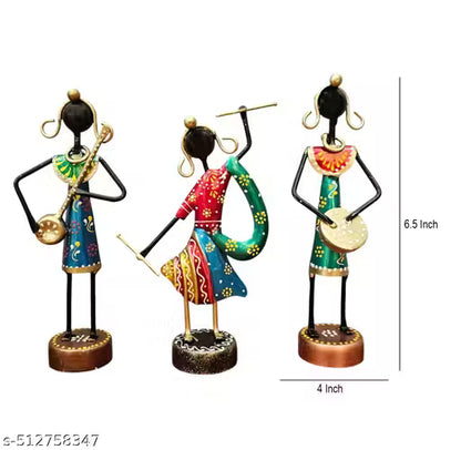 Navratri Musical Trio Combo – Traditional Handcrafted Iron Showpiece